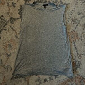 Eileen Fisher Heather Gray Muscle Tee
